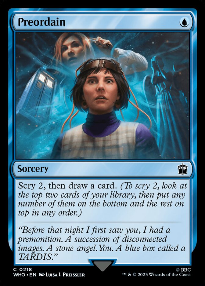 Preordain 218 (Universes Beyond: Doctor Who)  - Foil | Good Games Adelaide SA