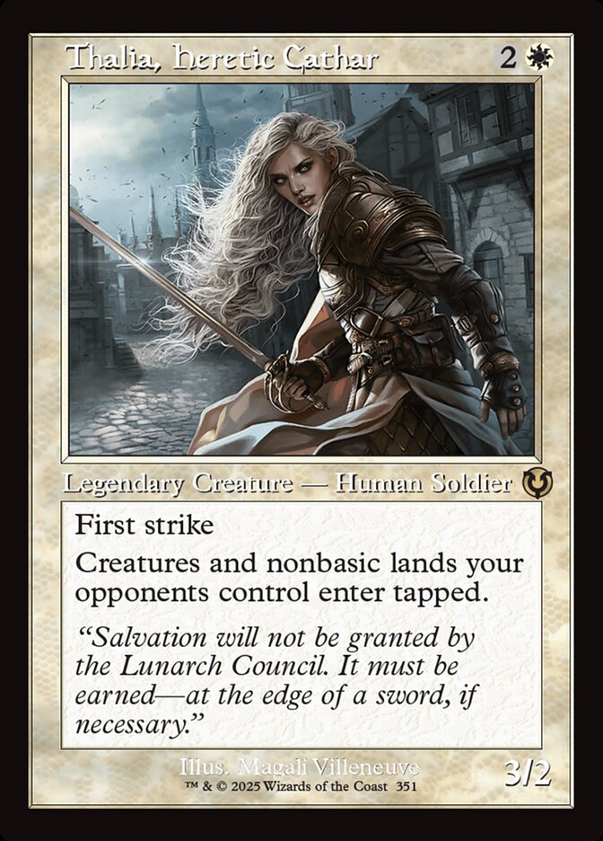 Thalia, Heretic Cathar 351 (Innistrad Remastered)  - Foil | Good Games Adelaide SA