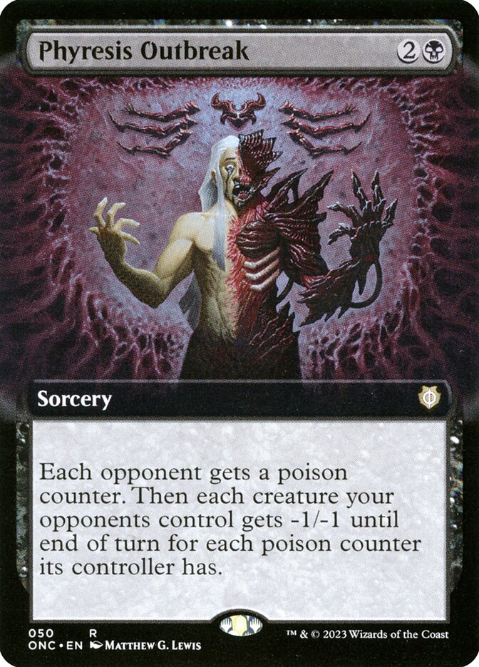 Phyresis Outbreak 50 (Commander: Phyrexia: All Will Be One)  - Extended Art | Good Games Adelaide SA