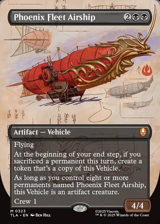 Phoenix Fleet Airship  323/286 (Avatar: The Last Airbender)  - Borderless Foil | Good Games Adelaide SA