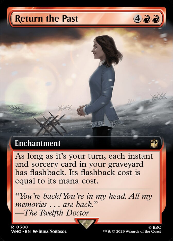 Return the Past Extended Art 388 (Universes Beyond: Doctor Who)  - Extended Art Foil | Good Games Adelaide SA