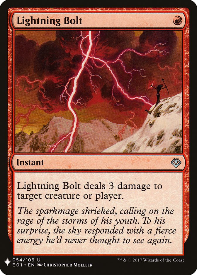 Lightning Bolt 54 (The List Reprints)  | Good Games Adelaide SA