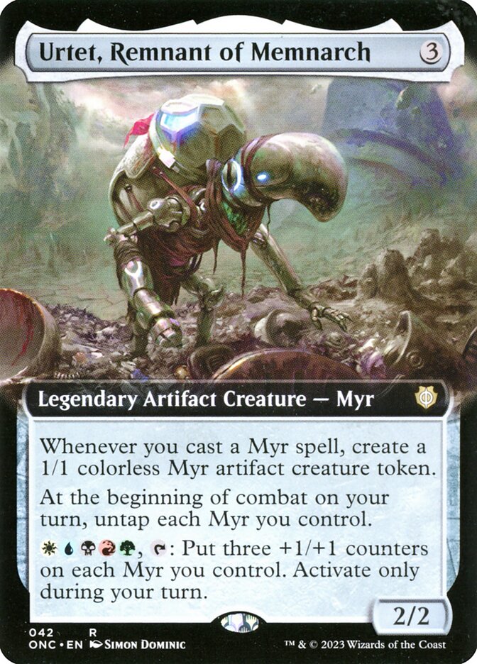 Urtet, Remnant of Memnarch 42 (Commander: Phyrexia: All Will Be One)  - Extended Art | Good Games Adelaide SA