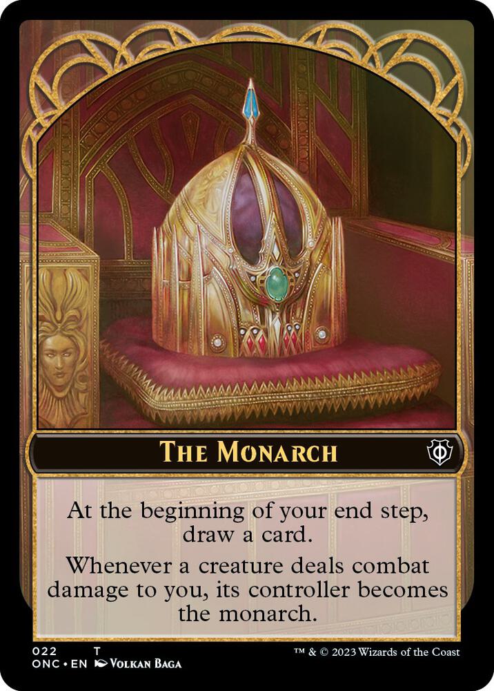 The Monarch Golem Double Sided Token 22 // 18 (Commander: Phyrexia: All Will Be One)  | Good Games Adelaide SA