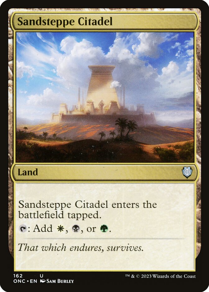 Sandsteppe Citadel 162 (Commander: Phyrexia: All Will Be One)  | Good Games Adelaide SA