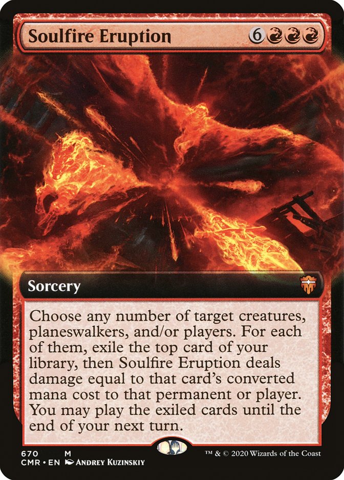 Soulfire Eruption 670 (Commander Legends)  - Extended Art Foil | Good Games Adelaide SA