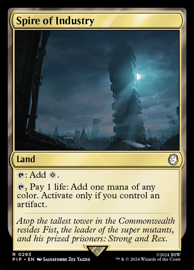 Spire of Industry 293 (Universes Beyond: Fallout)  - Foil | Good Games Adelaide SA
