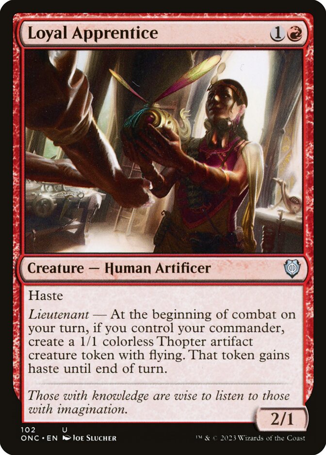 Loyal Apprentice 102 (Commander: Phyrexia: All Will Be One)  | Good Games Adelaide SA