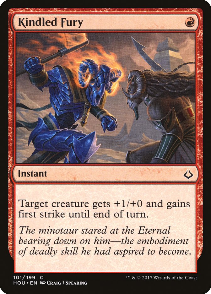 Kindled Fury 101 (Hour of Devastation)  - Foil | Good Games Adelaide SA