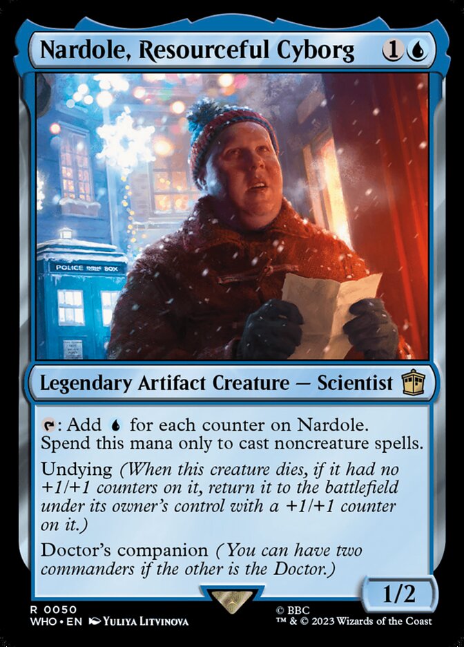 Nardole, Resourceful Cyborg 50 (Universes Beyond: Doctor Who)  - Foil | Good Games Adelaide SA
