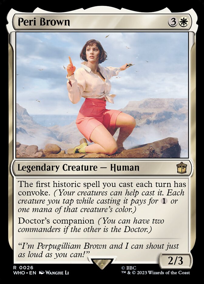 Peri Brown 26 (Universes Beyond: Doctor Who)  - Foil | Good Games Adelaide SA
