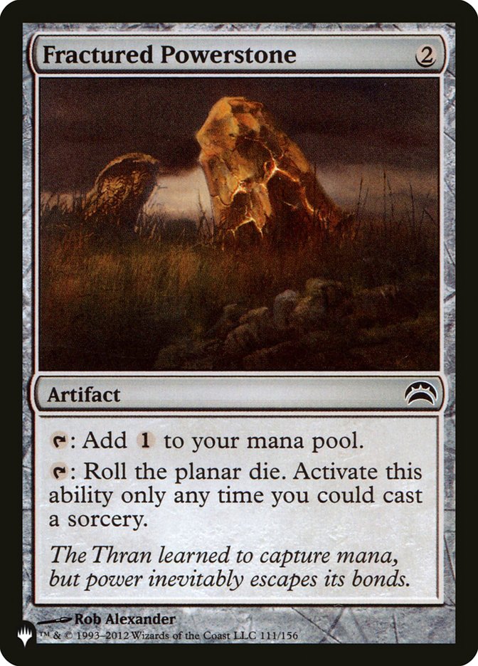 Fractured Powerstone 111/156 (The List Reprints)  | Good Games Adelaide SA