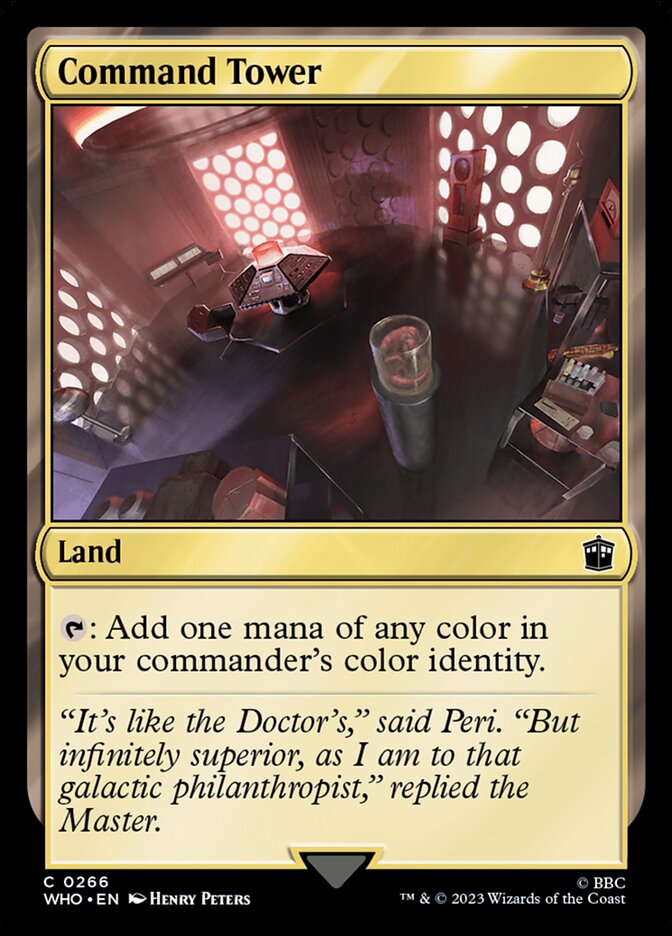 Command Tower 266 (Universes Beyond: Doctor Who)  - Foil | Good Games Adelaide SA