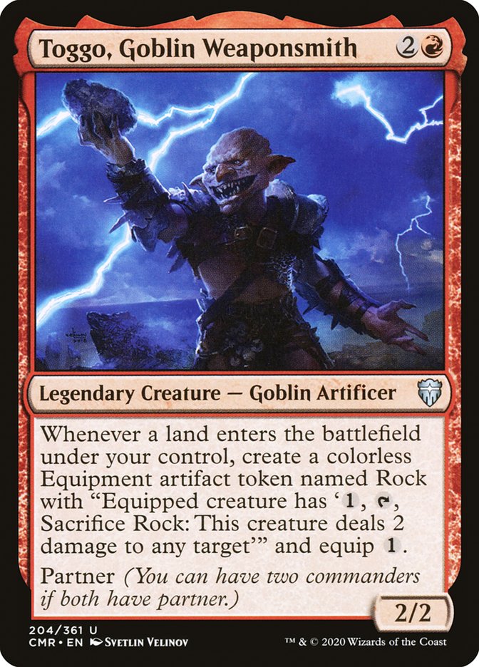 Toggo, Goblin Weaponsmith 204 (Commander Legends)  - Foil | Good Games Adelaide SA