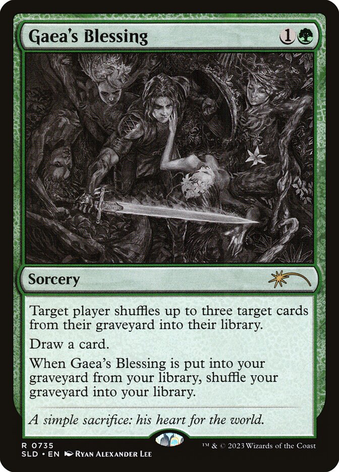 Gaea's Blessing 735 (Secret Lair Drop Series)  - Foil | Good Games Adelaide SA