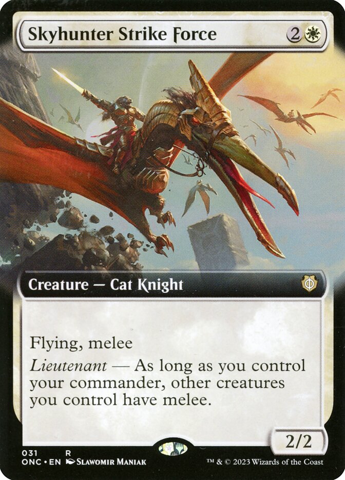 Skyhunter Strike Force 31 (Commander: Phyrexia: All Will Be One)  - Extended Art Foil | Good Games Adelaide SA
