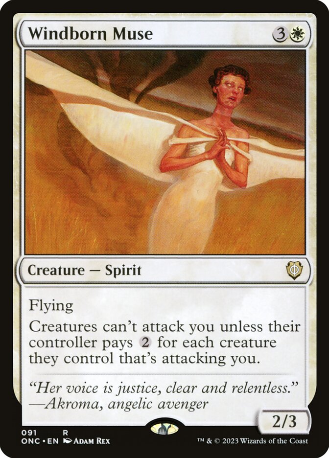 Windborn Muse 91 (Commander: Phyrexia: All Will Be One)  | Good Games Adelaide SA