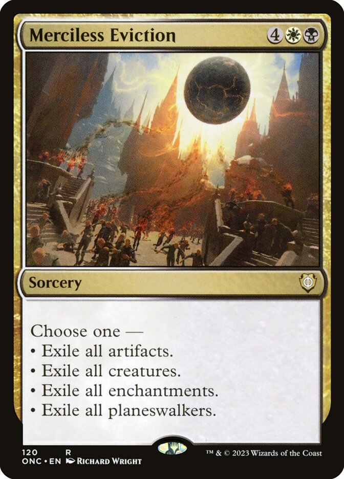Merciless Eviction 120 (Commander: Phyrexia: All Will Be One)  | Good Games Adelaide SA