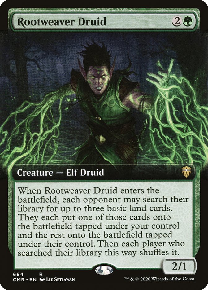 Rootweaver Druid 684 (Commander Legends)  - Extended Art | Good Games Adelaide SA