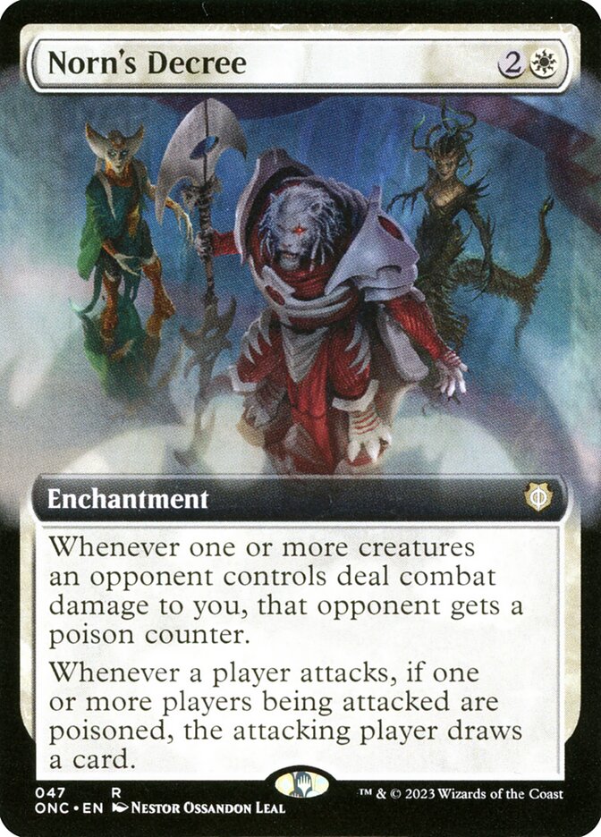 Norn's Decree 47 (Commander: Phyrexia: All Will Be One)  - Extended Art | Good Games Adelaide SA