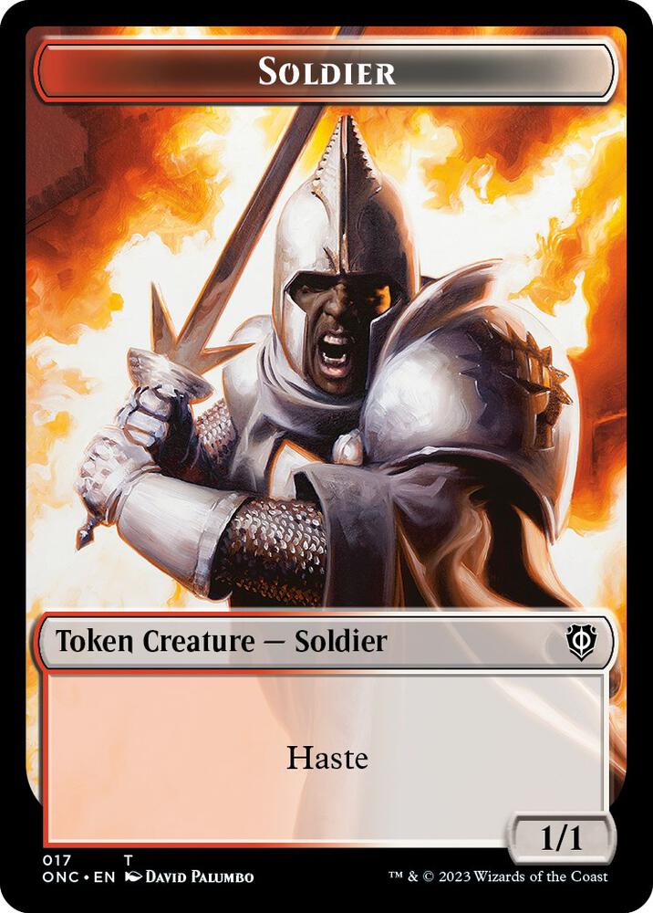 Soldier 017 Eldrazi Double Sided Token 17 // 1 (Commander: Phyrexia: All Will Be One)  | Good Games Adelaide SA