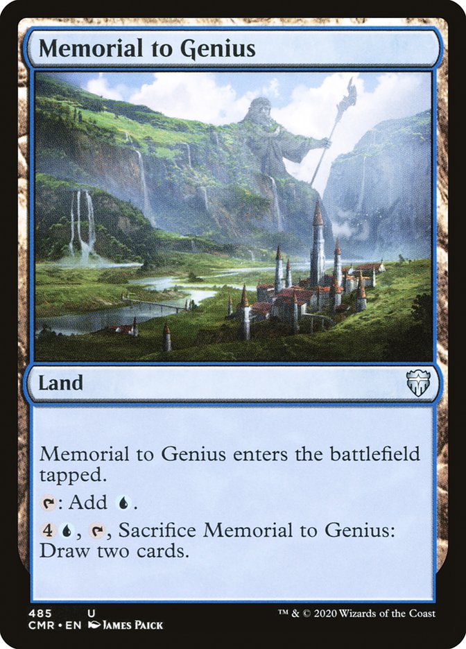 Memorial to Genius 485 (Commander Legends)  | Good Games Adelaide SA