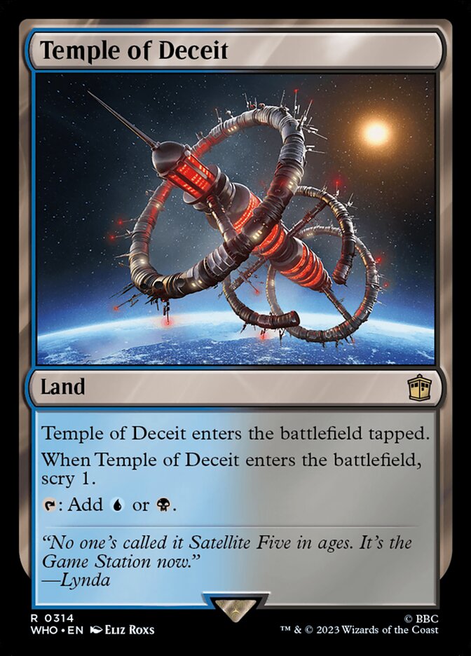 Temple of Deceit 314 (Universes Beyond: Doctor Who)  - Foil | Good Games Adelaide SA