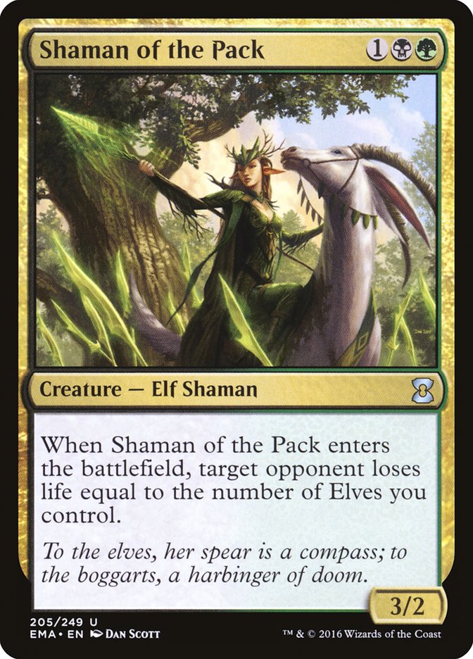 Shaman of the Pack 205 (Eternal Masters)  - Foil | Good Games Adelaide SA