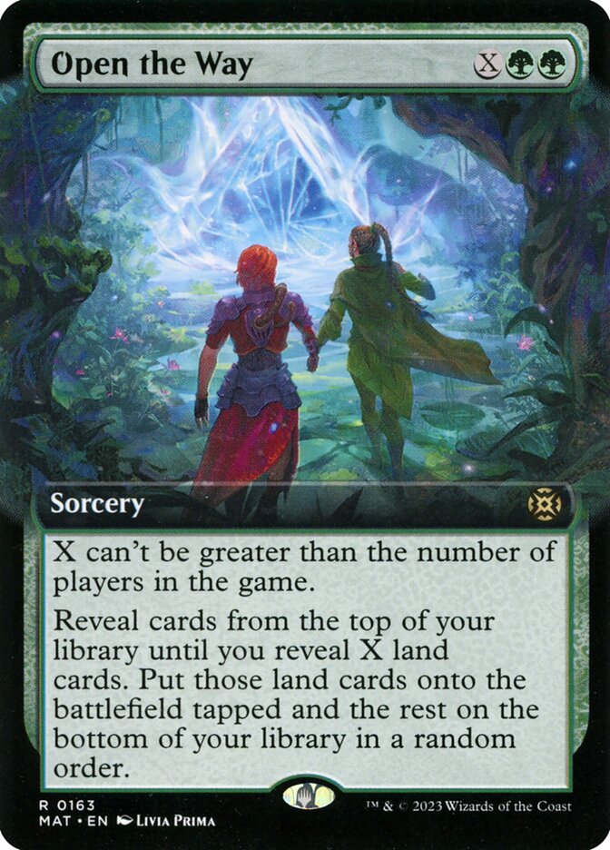 Open the Way 163/50 (March of the Machine: The Aftermath)  - Extended Art Foil | Good Games Adelaide SA