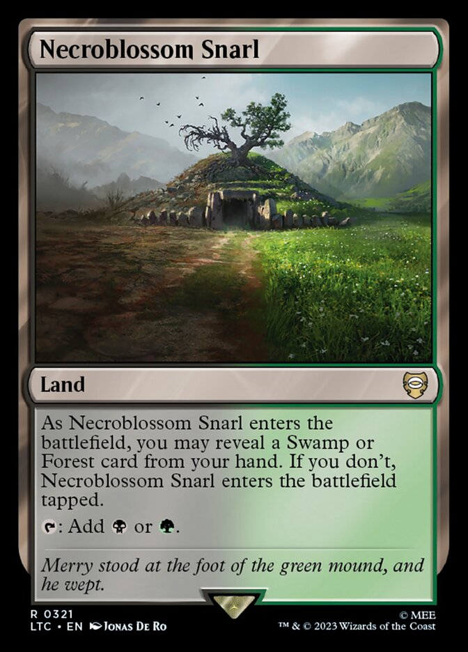 Necroblossom Snarl 321 (Commander: The Lord of the Rings: Tales of Middle-earth)  | Good Games Adelaide SA