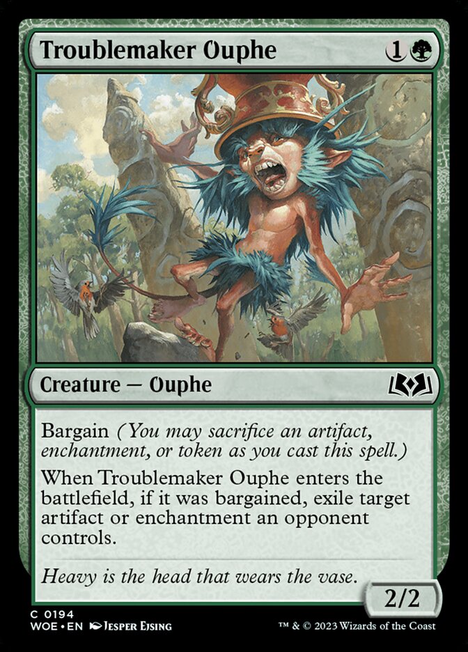 Troublemaker Ouphe 194 (Wilds of Eldraine)  - Foil | Good Games Adelaide SA