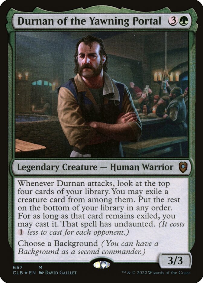 Durnan of the Yawning Portal 657 (Commander Legends: Battle for Baldur's Gate)  - Foil | Good Games Adelaide SA