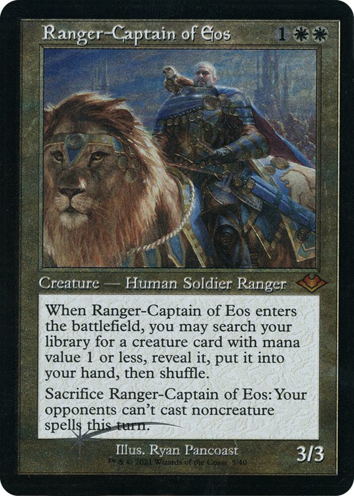 Ranger-Captain of Eos 5 (Modern Horizons)  - Retro Etched Foil | Good Games Adelaide SA