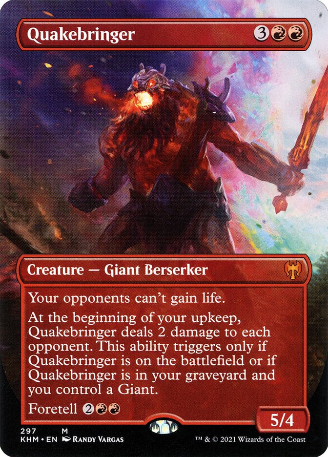 Quakebringer 297 (Kaldheim)  - Borderless Foil | Good Games Adelaide SA