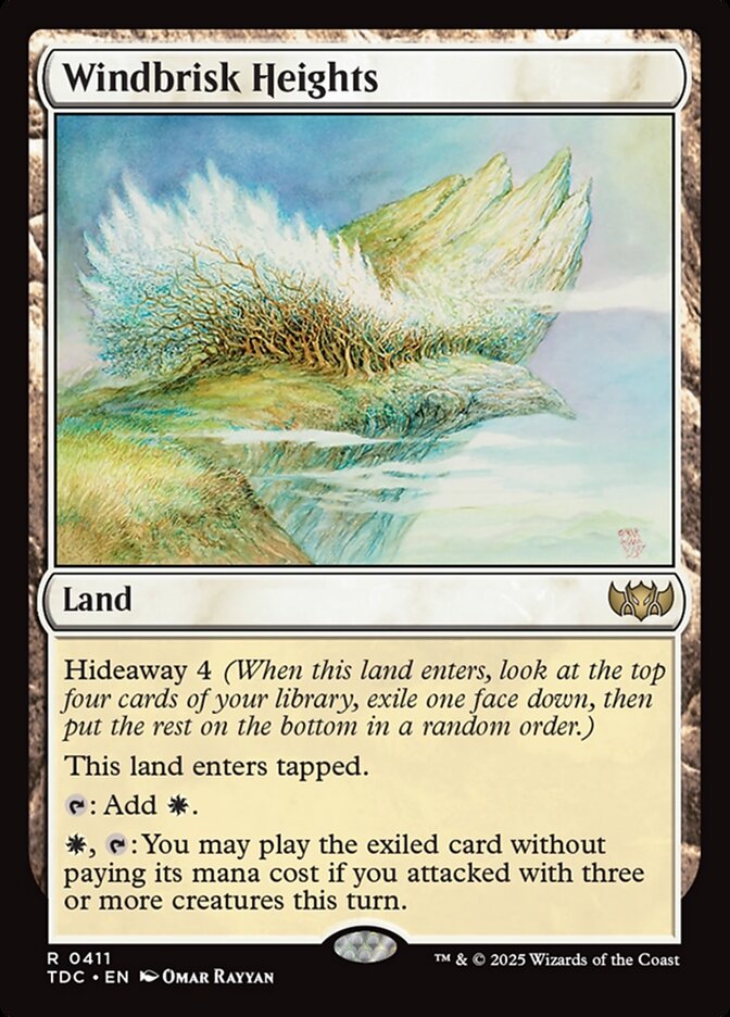 Windbrisk Heights 411 (Commander: Tarkir: Dragonstorm)  | Good Games Adelaide SA