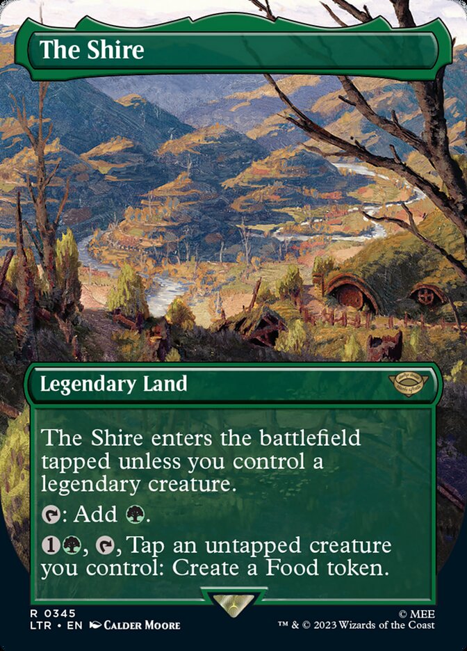 The Shire 345 (Universes Beyond: The Lord of the Rings: Tales of Middle-earth)  - Borderless Foil | Good Games Adelaide SA