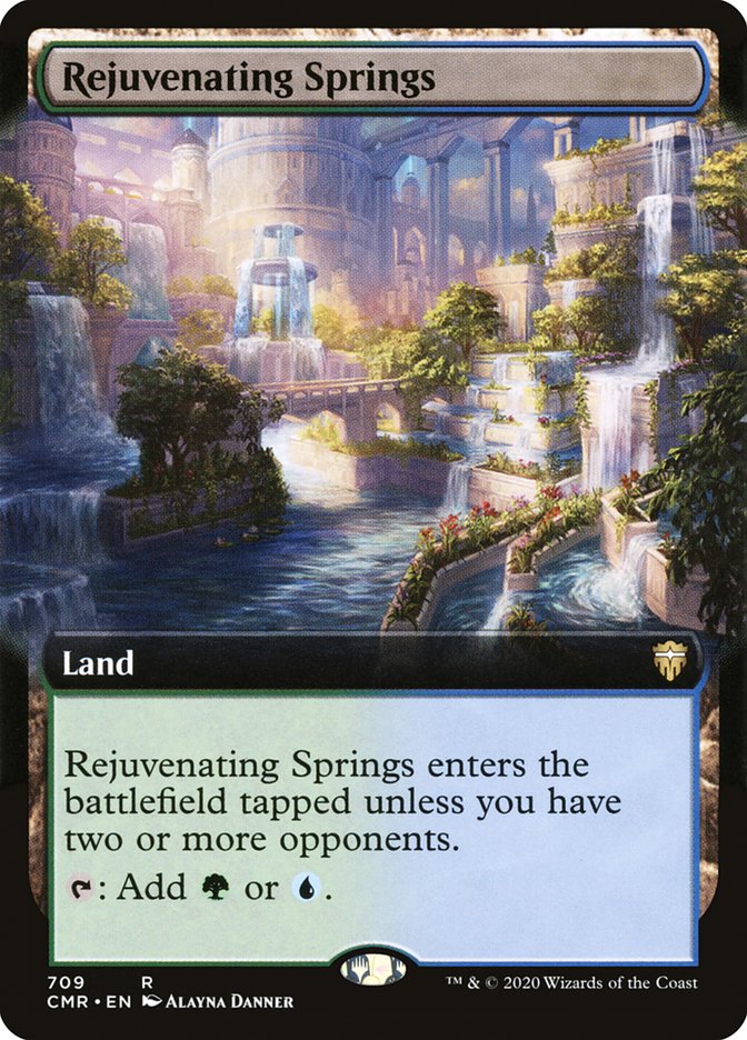 Rejuvenating Springs 709 (Commander Legends)  - Extended Art | Good Games Adelaide SA