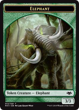 Elephant Token 12 (Modern Horizons)  - Foil | Good Games Adelaide SA