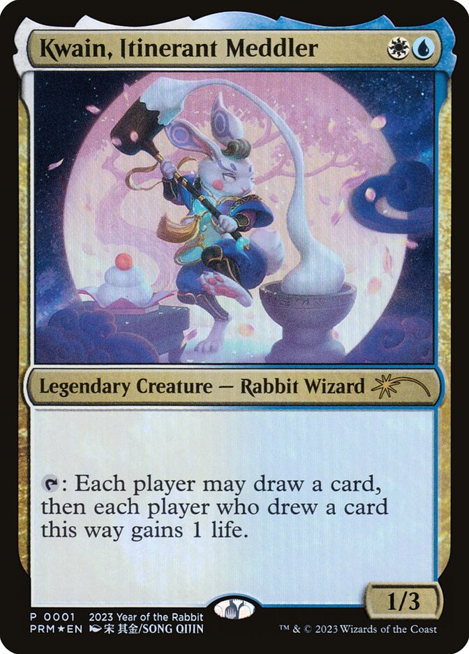 Kwain Itinerant Meddler Year of the Rabbit 2023 1 (Unique and Miscellaneous Promos)  - Foil | Good Games Adelaide SA