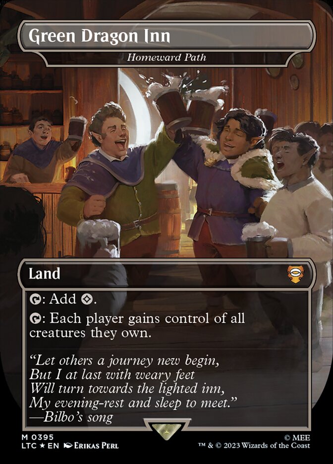 Homeward Path 395 (Commander: The Lord of the Rings: Tales of Middle-earth)  - Borderless Foil | Good Games Adelaide SA