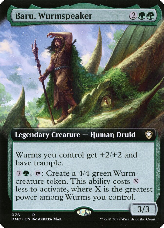 Baru, Wurmspeaker 76 (Commander: Dominaria United)  - Foil | Good Games Adelaide SA