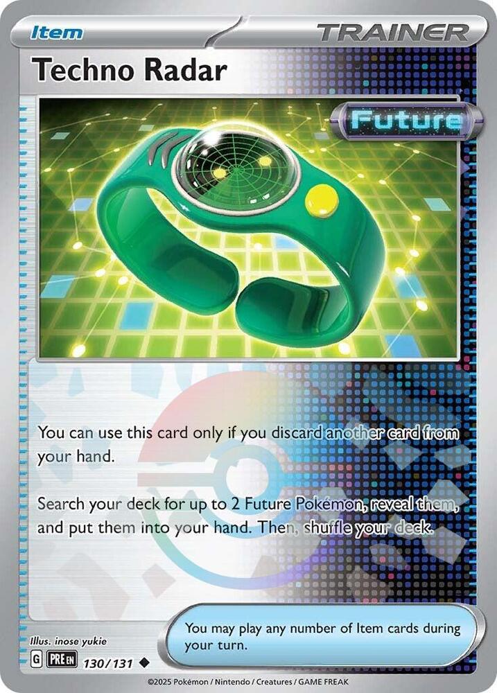Techno Radar Poke Ball Pattern 130/131 (SV: Prismatic Evolutions)  - Holofoil | Good Games Adelaide SA