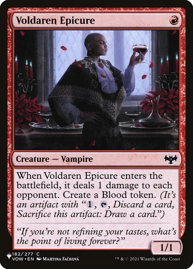 Voldaren Epicure 182/277 (The List Reprints)  | Good Games Adelaide SA