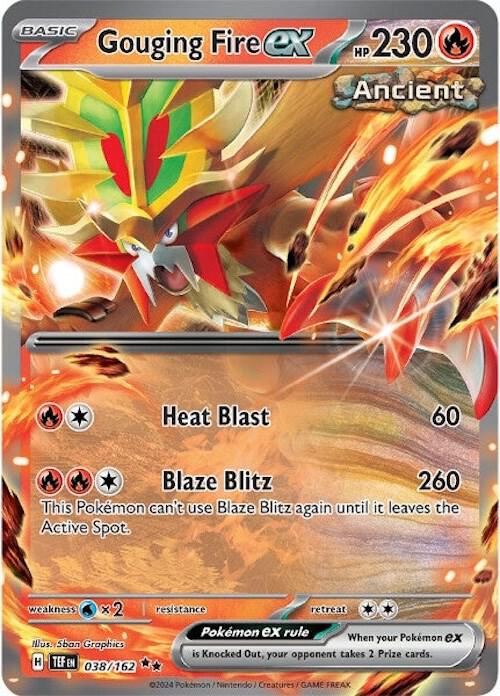 Gouging Fire ex 038/162 (SV05: Temporal Forces)  - Holofoil | Good Games Adelaide SA