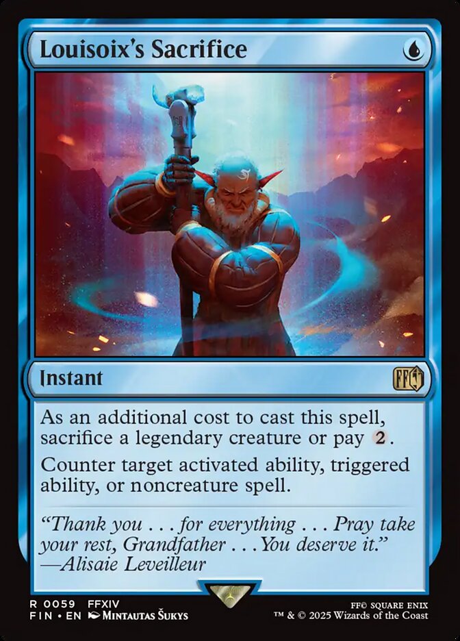 Louisoix's Sacrifice 59 (FINAL FANTASY)  - Foil | Good Games Adelaide SA