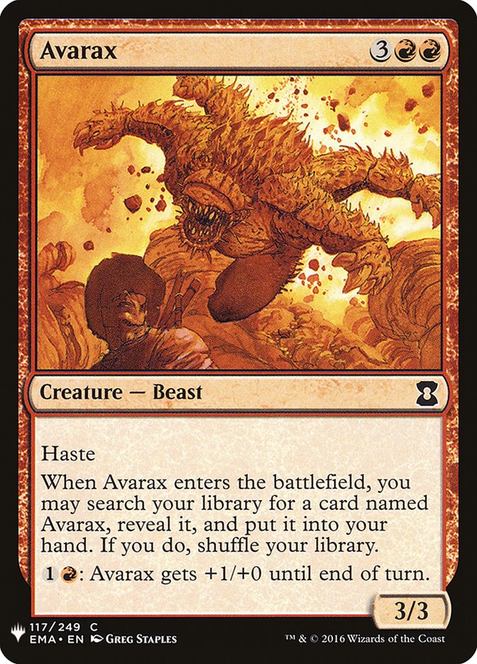Avarax 117 (The List Reprints)  | Good Games Adelaide SA