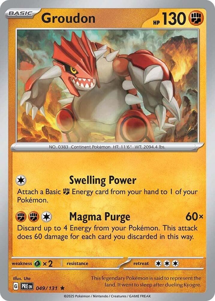 Groudon 049/131 (SV: Prismatic Evolutions)  - Holofoil | Good Games Adelaide SA