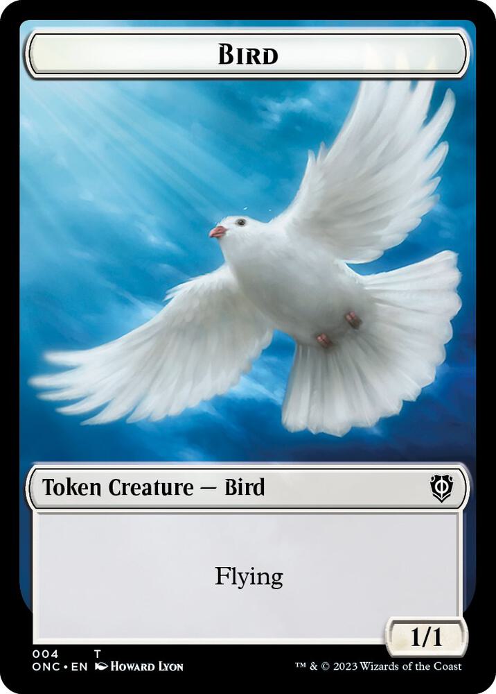 Bird Cat Double Sided Token 4 // 1 (Commander: Phyrexia: All Will Be One)  | Good Games Adelaide SA