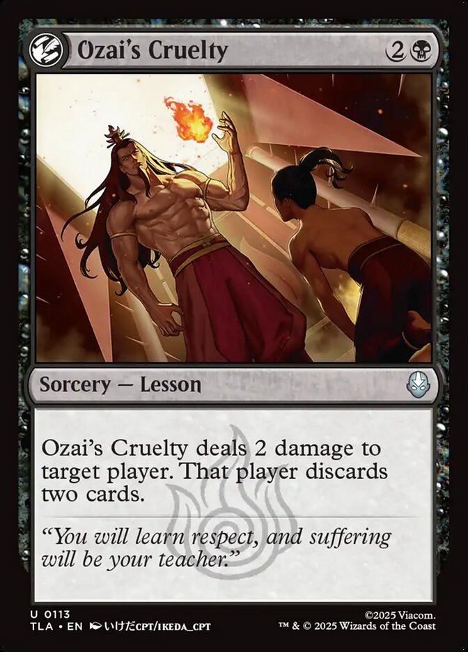Ozai's Cruelty 113 (Avatar: The Last Airbender)  - Foil | Good Games Adelaide SA