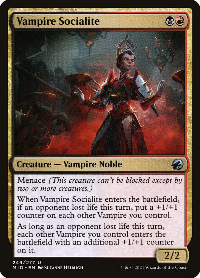 Vampire Socialite 249 (Innistrad: Midnight Hunt)  - Foil | Good Games Adelaide SA